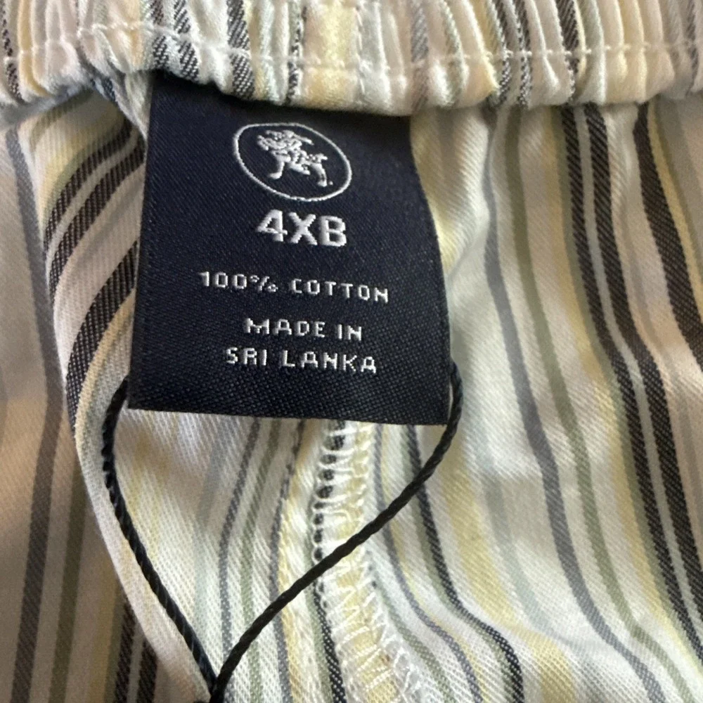 Hart Schaffner Marx Loungewear Pajama Shorts (2) Pair 100% Cotton Size 4XB